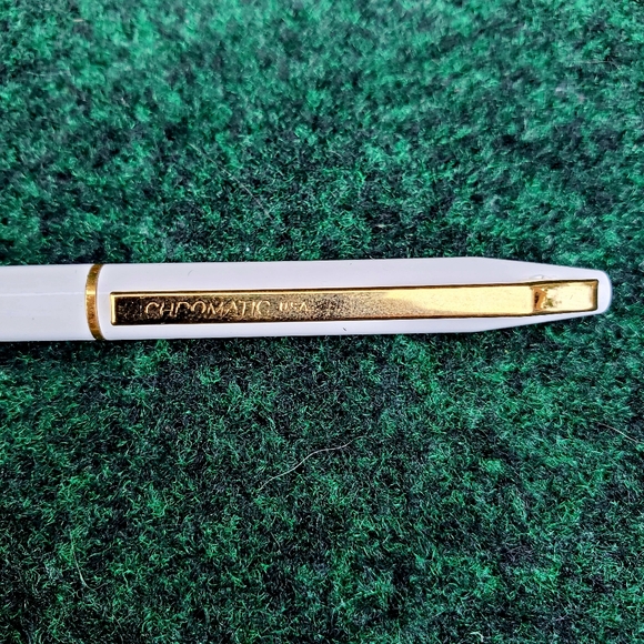 VTG Chromatic By Ritepoint Pen USA Advertising Kneip Beatrice Corned Beef White - Picture 5 of 10